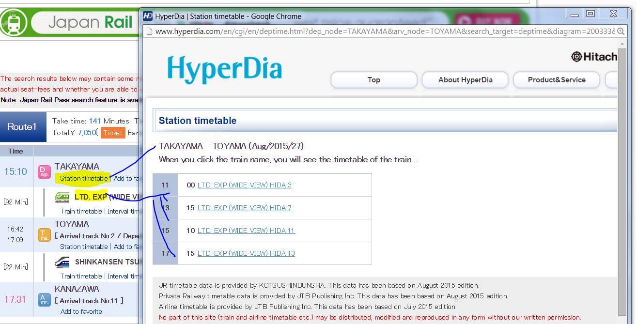 מדריך המלא על היפרדיה – שימוש ב HYPERDIA לתכנון נסיעות ביפן